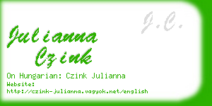 julianna czink business card